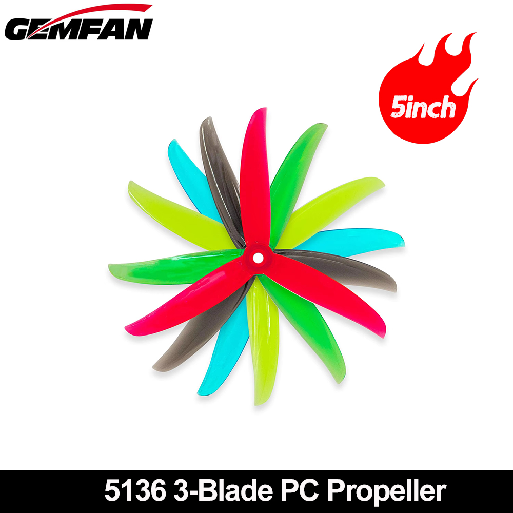 Fpv Drone Quadcopter - Gemfan VANOVER 5136 hélice PC 3