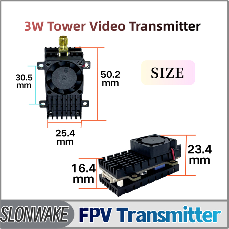 Fpv Drone Receiver - SLONWAKE 5.8G 3000mW Simulation VTX FPV