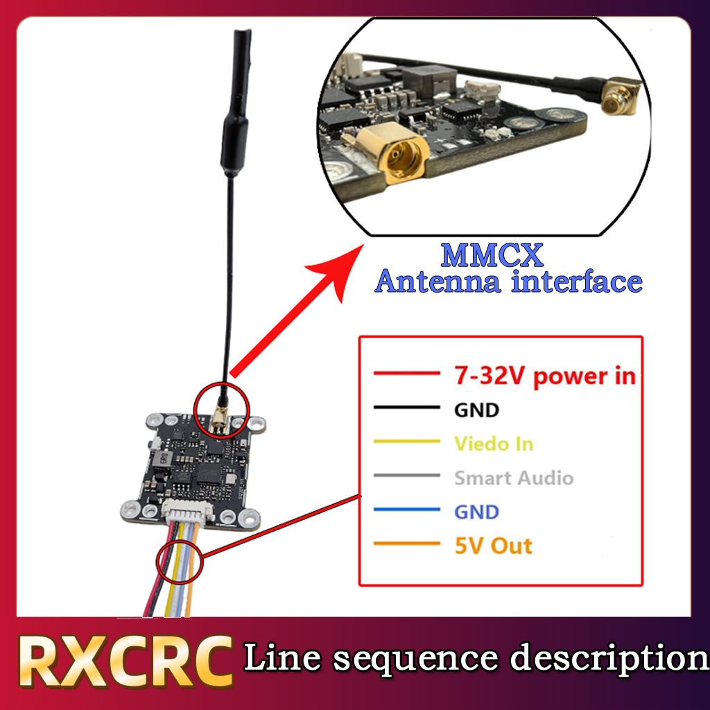 RXCRC 5.8G Module 48CH 1.6W VT - Fpv Drone Receiver avis et prix
